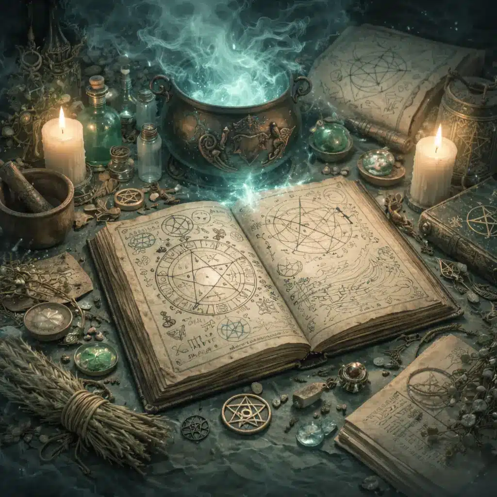 كتب وأدوات تقليدية مستخدمة في أعمال السحر وطرق فك السحر