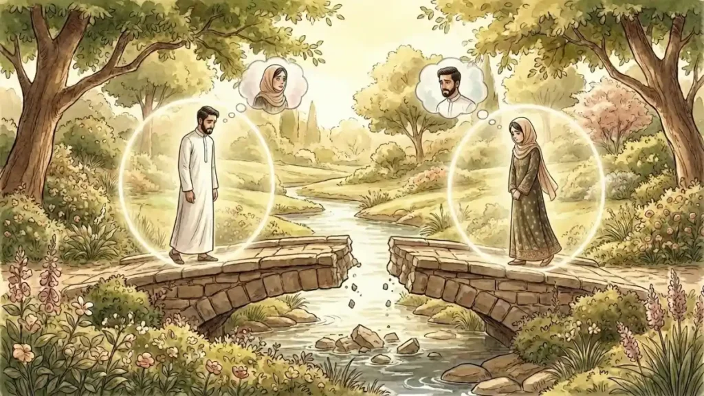 التفكير في الوصول للأخر من خلال جلب الحبيب